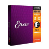 Struny Elixir NanoWeb Phosphor Bronze 11-52 16027 (Elixir 16027 struny pre akustickú gitaru s fosforovým bronzom 11-52)