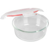 Dóza MagicHome, okrúhla, 950 ml, s vekom, Clip, sklenená