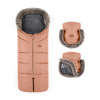 PETITEMARS PETITE&MARS Set zimný fusak Arctic 4v1 + rukavice na kočík Furry Pastel Peach