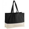 Westford Mill Bavlnená taška WM858 Black 52 x 38,5 x 16 cm