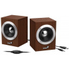 Genius reproduktory SP-HF280, 2.0, 6W, hnedé, regula