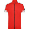 DAIBER JN 454 / Pánske cyklistické tričko so zipsom - red XXXL