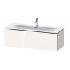Duravit L-Cube Umývadlová skrinka 40x122x48 cm, 1 zásuvka, lesklá biela LC613902222