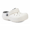 Detské sandále Crocs Classic Lined Clog Toddler white/grey 25-26 EU