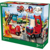 BRIO World - 33833 Veľká hasičská stanica so zásahovým vozidlom
