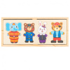 Vkladačka puzzle v krabičke zvieratká Montessori Baby Mix multicolor