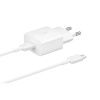 Samsung cestovná nabíjačka microUSB-C (15W), biela