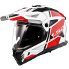 LS2 MX702 PIONEER II HILL WHITE RED-06 2XL