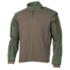 Košeľa taktická MFH US Tactical 02611B so suchým zipsom - olivová