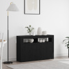 vidaXL Komoda Čierny dub Inžinierske drevo 116 x 30 x 75 cm 3333885