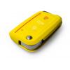 Ochranné silikónové puzdro na kľúč pre VW/Seat/Škoda novšia generácia, s vystreľovacím kľúčom, farba žltá