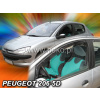 Deflektory predné pre PEUGEOT 206, 1998-12 / 5-dverový hatchback aj kombi