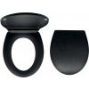 Novaservis WC sedátko, duroplast čierna mat, pánty tvrdený plast WC/BLACK