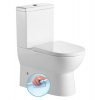 AQUALINE JALTA RIMLESS 63cm WC kombi s nádržkou a splachovacou súpravou, zadný/spodný odpad, PB103RW