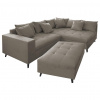 MID.YOU ROHOVÁ SEDACIA SÚPRAVA, textil, sivá - Online Only obývacie izby - 001628000346