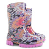 Dievčenské čižmy - Demar TWISTER PRINT M 0036 - pávie perá, mix farieb Farba: Mix farieb, Veľkosť: 22-23