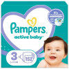 Pampers Active Baby veľkosť 3, 152 plienok, 6kg-10kg