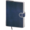 Helma - Flip - týždenný diár 2026, modro/biely, A5, 14,5 × 20,5 cm