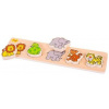 Bigjigs Baby Drevené vkladacie puzzle safari
