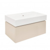 Swiss aqua technologies Koupelnová skříňka s umyvadlem SAT Feel 80x30x46 cm pískově béžová mat SATFEEL80BEU2