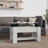 zahrada-XL Konferenčný stolík betónový sivý 101x49x52 cm spracované drevo 809705