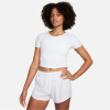 Nike One Fitted Women's Dri-FIT Short-Sleeve Top White 14 (L)