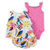 CARTERS CARTER'S Set 3dielny body na ramienka, tielko, nohavičky Multi Floral dievča 18m