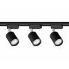 Kolajnicové led svietidla - 3 x Čierna koľajnica GU10 + Szyniproper 1,5 m (3 x Čierna koľajnica GU10 + Szyniproper 1,5 m)