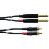 Kábel RCA - 6,3 mm jack Cordial CFU 1,5 ks 1,5 m