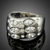 Francesca Petrucci Prsten Swarovski Elements Corti P0179-57 57 Bílá/čirá