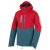 Husky Pánská hardshell bunda Nicco M red/turquoise (Velikost: M)