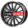 CMS C23 8x18 5x108 ET48 Diamond Rim Black Gloss