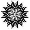 Mandala - plastová šablona 022 Rozměr: C 14,5x14,5cm
