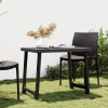 vidaXL Kempingový stôl antracit 79x56x64 cm PP drevený vzhľad - Antracitová - 40899-182453