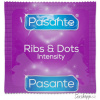 Kondomy na váhu - Pasante Ribs & Dots Intensity - vroubkovaný, 10 g