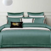 Saténové obliečky KRELA GREEN 140x200 cm Saténové obliečky KRELA GREEN 140x200 cm - 140x200 cm - 7 SET 2x vankúš 2x malý vankúš 2x prikrývka 1x plachta - zips