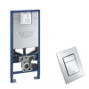 Grohe duofix Rapid SLX Sada 3 v 1 WC,výška 113 cm+podložka+kotvy+tlačidlo lesklý Chróm GRO 39603000