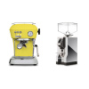 Ascaso Dream ONE, Sun Yellow + Eureka Mignon Specialita, CR chrome