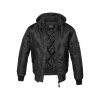 Pánská zimní bunda MA1 Sweat Hooded, Brandit, Černá, L