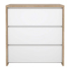 Biela/v prírodnej farbe komoda v dekore duba 80x84x48 cm Next – Tvilum