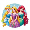 CUKROVÁ TLAČ jedlý obrázok na tortu Cukrová hmota Rapunzel Ariel Bella 1 + MENO