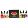KamaSutra Oil of Love The Collection Set 22 ml sada The Original 22 ml + Raspberry Kiss 22 ml + Vanilla Creme 22 ml + Tropical Mango 22 ml + Strawberry Dreams 22 ml + Coconut Pineapple 22 ml unisex