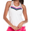 Dámsky top Lucky in Love Neon Lights Shadow Play Racerback Tank - white - Biely (S)