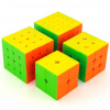 Moyu meilong 4 logické kocky 4 kusy (2x2 3x3 4x4 5x5 +Rubik's Cube Stand)