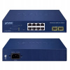 Inteligentný prepínač 8x PoE RJ45 2x SFP GS-2210-8T2S PLANET
