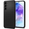 Zadné strany Spigen pre Samsung Galaxy A55 5G Liquid Air čierne (Puzdro pre Galaxy A55 5G, Spigen Liquid Air, flexibilné, tenké, ľahké, puzdro)
