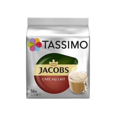 Kapsuly pre espressá Tassimo Jacobs Cafe Au Lait 16 porcií