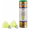 Šípkový set VICTOR 2000 GOLD (VICTOR nylon Shuttlecock Shuttle 2000 sada 6 ks, žltá / zelená)