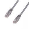 DATACOM Patchkábel 1m, UTP, Cat5e, RJ45, sivý (1510)