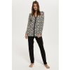 Dámske pyžamo Italian Fashion Abisynia dł.r. dł.sp. Farba: Čierna, Veľkosť: XL